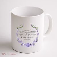 Floral God Grant Me The Serenity Prayer Spiritu Coffee Mug thumb 1