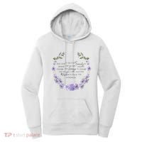 Floral God Grant Me The Serenity Prayer Spiritu Women's Hoodie thumb 0