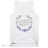 Floral God Grant Me The Serenity Prayer Spiritu Tank Top thumb 0