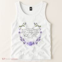 Floral God Grant Me The Serenity Prayer Spiritu Tank Top thumb 2