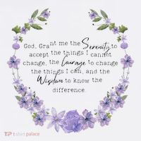 Floral God Grant Me The Serenity Prayer Spiritu Women's T-Shirt thumb 6