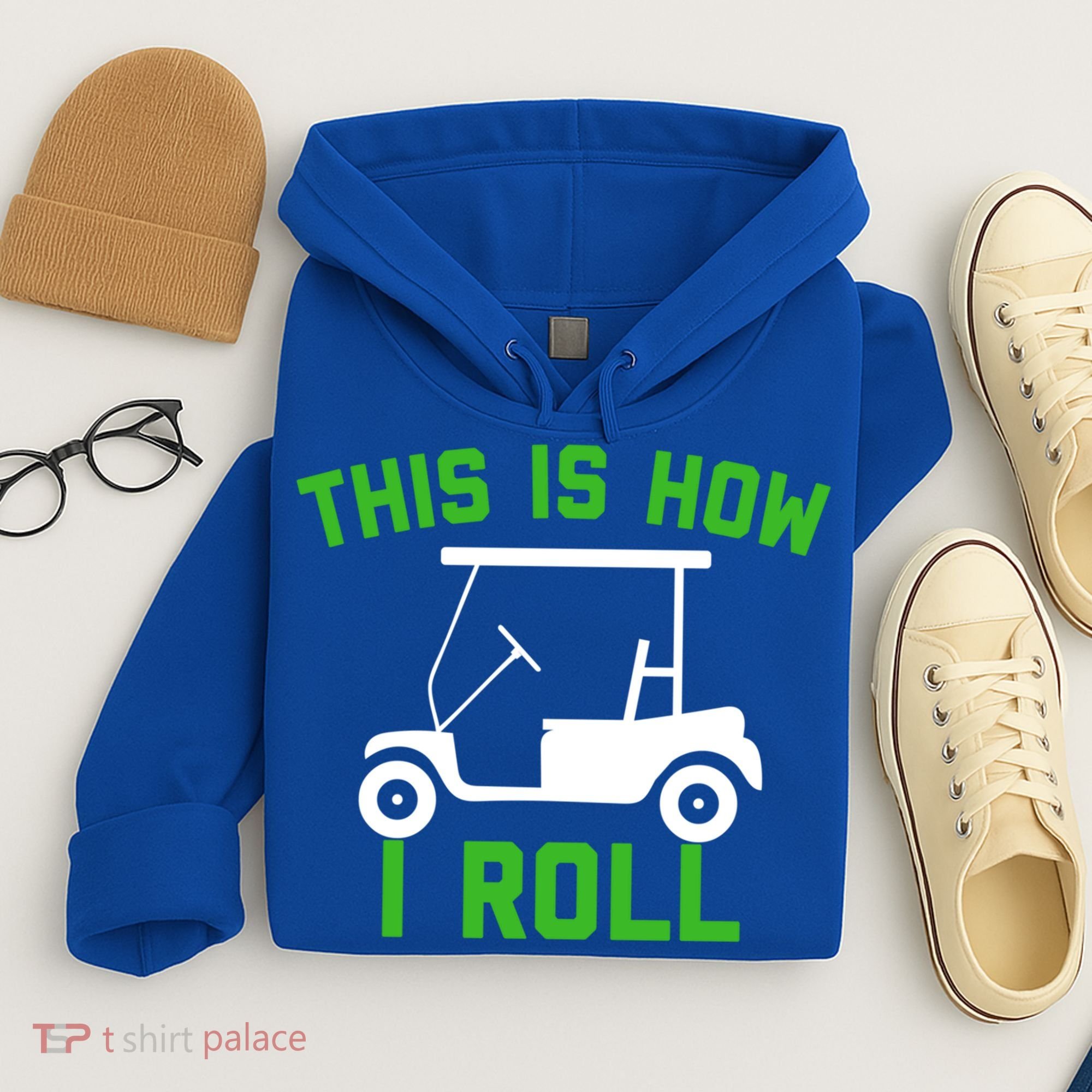 Funny Golfing Gift Golf Cart This Is How I Roll Meaningful Gift Hoodie