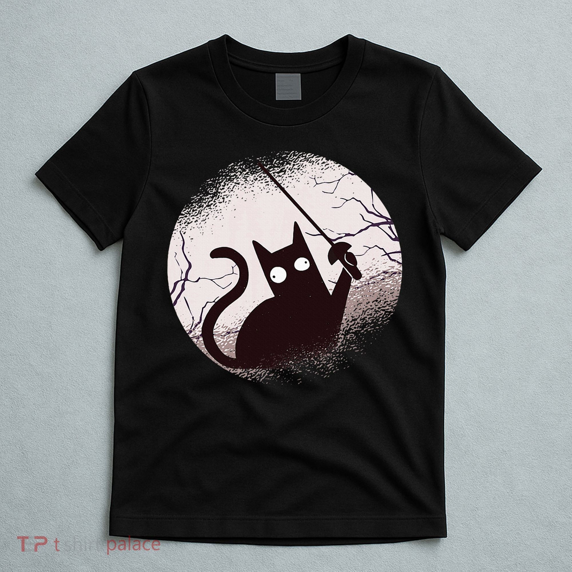 Fencing Game Gamer Fencer Sport Fencing Cat T-Shirt
