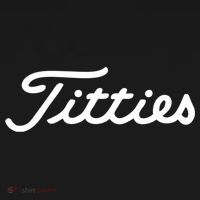 Funny Golf Gift: Titties Gift Funny Saying Golfer Golfing Gift Women's Hoodie thumb 2