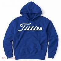 Funny Golf Gift: Titties Gift Funny Saying Golfer Golfing Gift Hoodie thumb 0