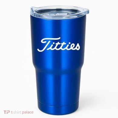 Funny Golf Gift: Titties Gift Funny Saying Golfer Golfing Gift Tumbler