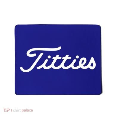 Funny Golf Gift: Titties Gift Funny Saying Golfer Golfing Gift Mousepad