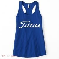 Funny Golf Gift: Titties Gift Funny Saying Golfer Golfing Gift Women's Tank Top thumb 0