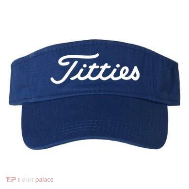Funny Golf Gift: Titties Gift Funny Saying Golfer Golfing Gift Visor