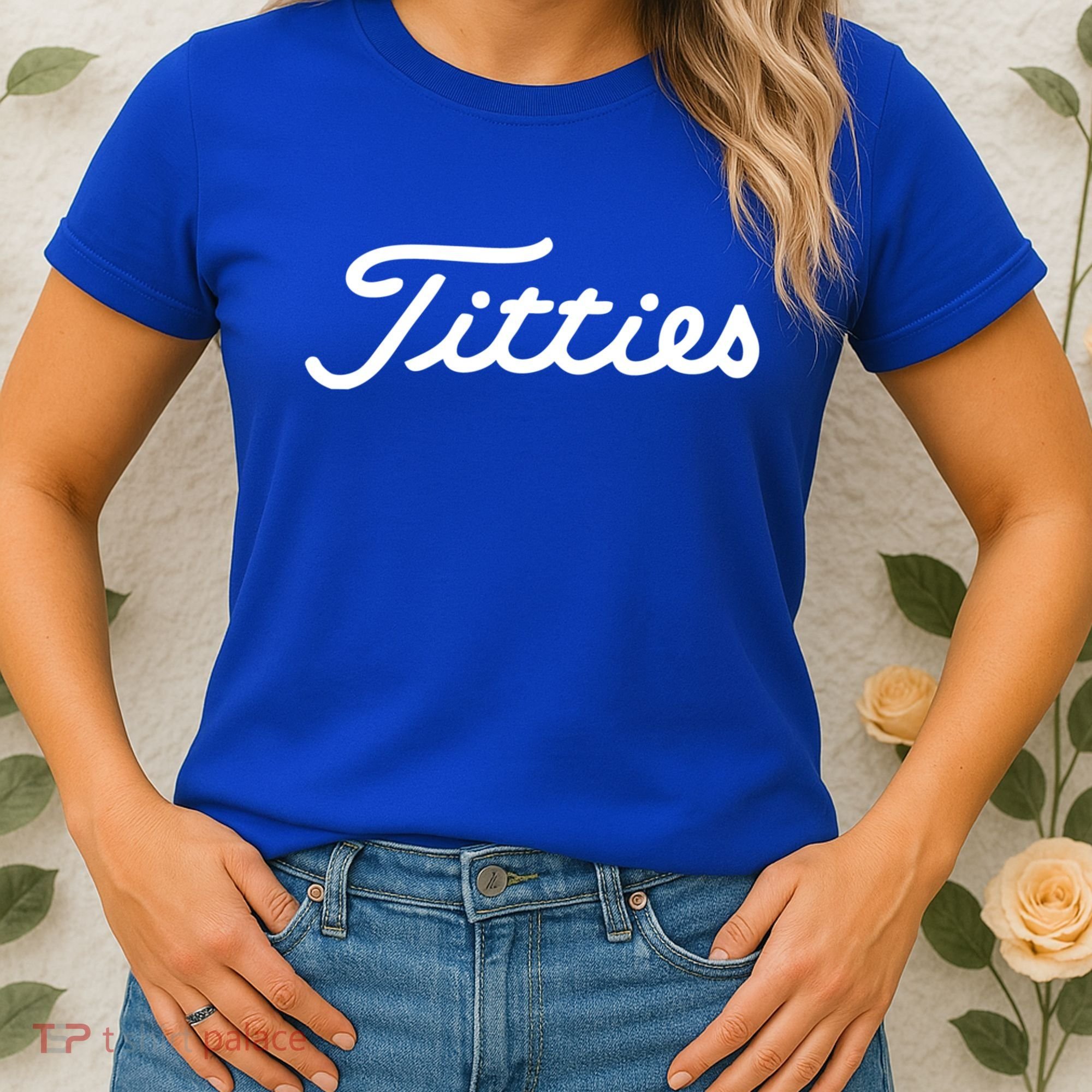 Funny Golf Gift: Titties Gift Funny Saying Golfer Golfing Gift Women's T-Shirt