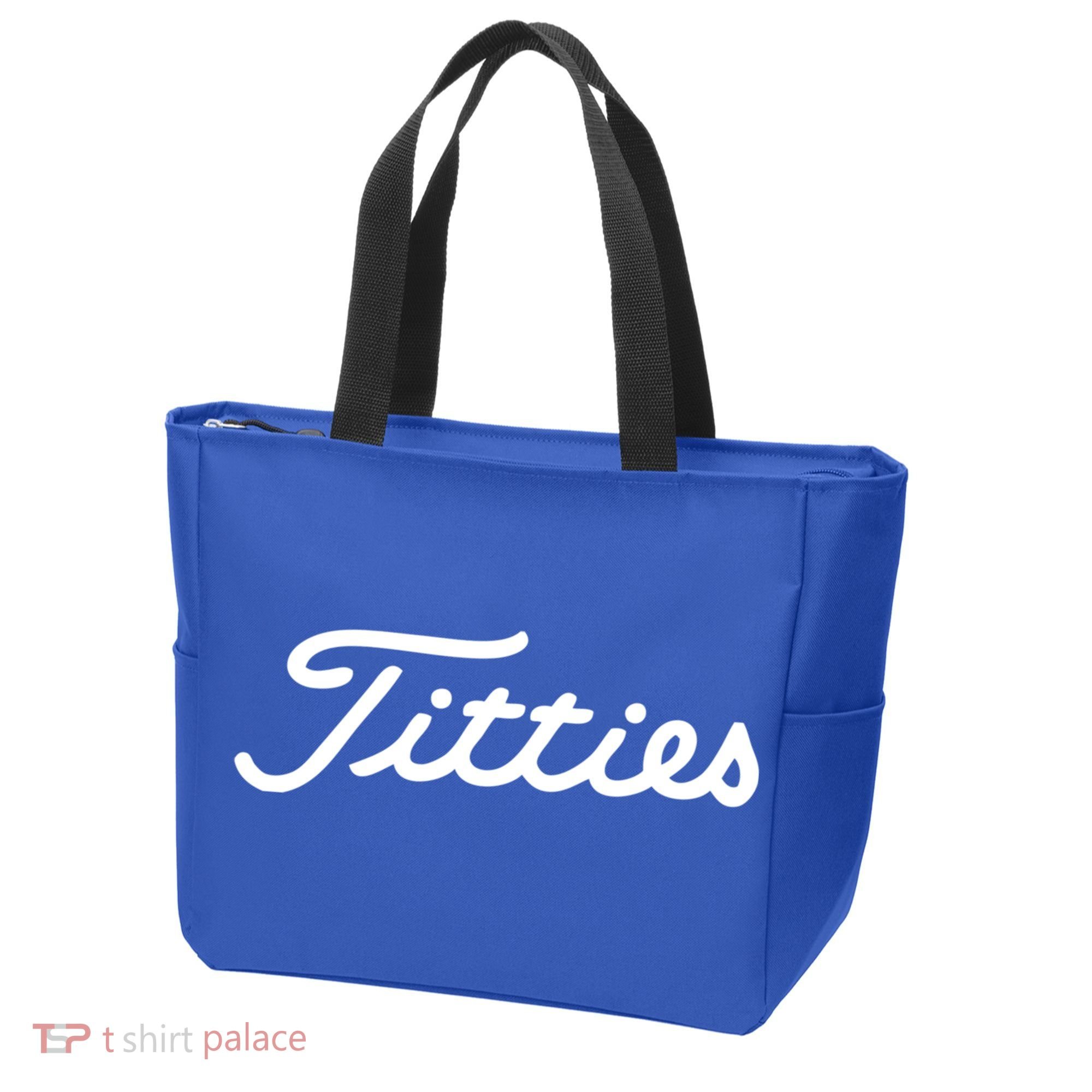 Funny Golf Gift: Titties Gift Funny Saying Golfer Golfing Gift Tote Bag