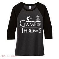 Frisbee Golf Game Of Throws Disc Golf Women's Tri-Blend 3/4-Sleeve Raglan Shirt thumb 0
