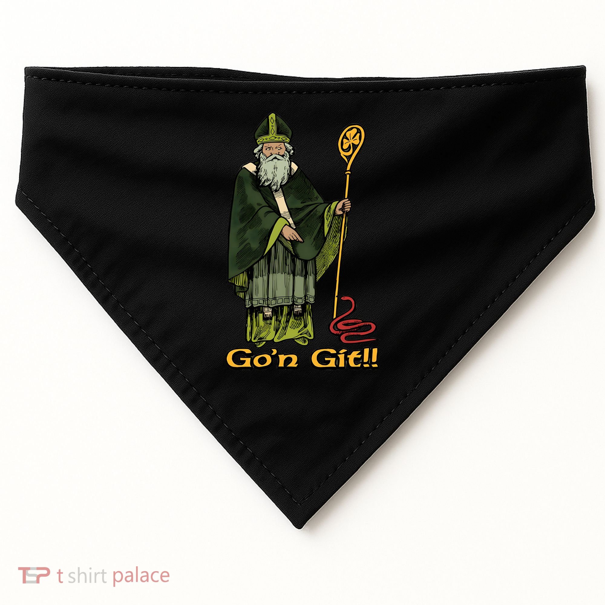 Funny Gon Git St Patrick USA-Made Doggie Bandana