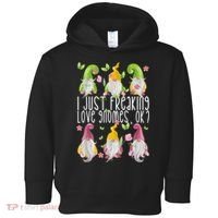 Funny Garden Gnome I Just Freaking Love Gnomes Toddler Hoodie thumb 0