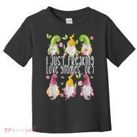 Funny Garden Gnome I Just Freaking Love Gnomes Toddler T-Shirt thumb 0