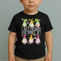 Funny Garden Gnome I Just Freaking Love Gnomes Toddler T-Shirt thumb 2