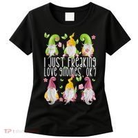 Funny Garden Gnome I Just Freaking Love Gnomes Women's T-Shirt thumb 0
