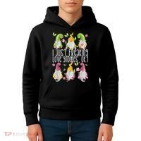 Funny Garden Gnome I Just Freaking Love Gnomes Kids Hoodie thumb 4