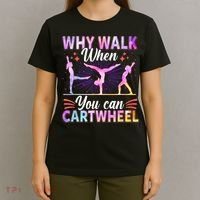 Funny Gymnastics Gymnast Gift For Girls Women Cool Cartwheel Gift T-Shirt thumb 4