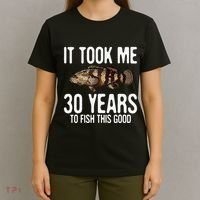 Funny Goliath Grouper Fishing 30th Birthday 30 Years To Fish T-Shirt thumb 4