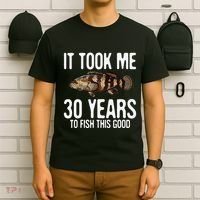 Funny Goliath Grouper Fishing 30th Birthday 30 Years To Fish T-Shirt thumb 6