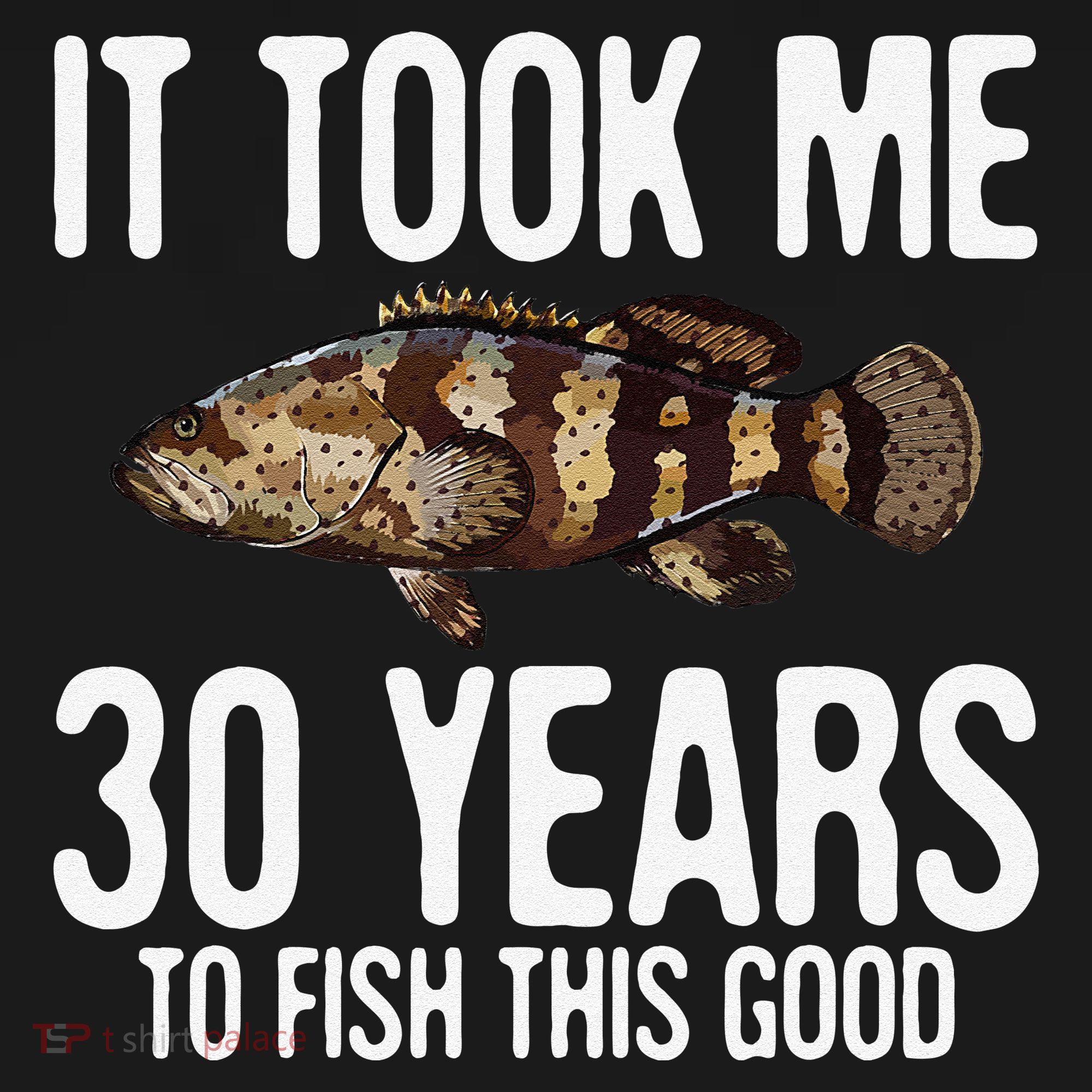 Funny Goliath Grouper Fishing 30th Birthday 30 Years To Fish Women's Tank Top