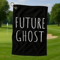 Future Ghost Gift Golf Towel thumb 1