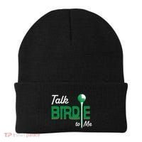 Funny Golf Gift Talk Birdie To Me Gift Beanie thumb 0