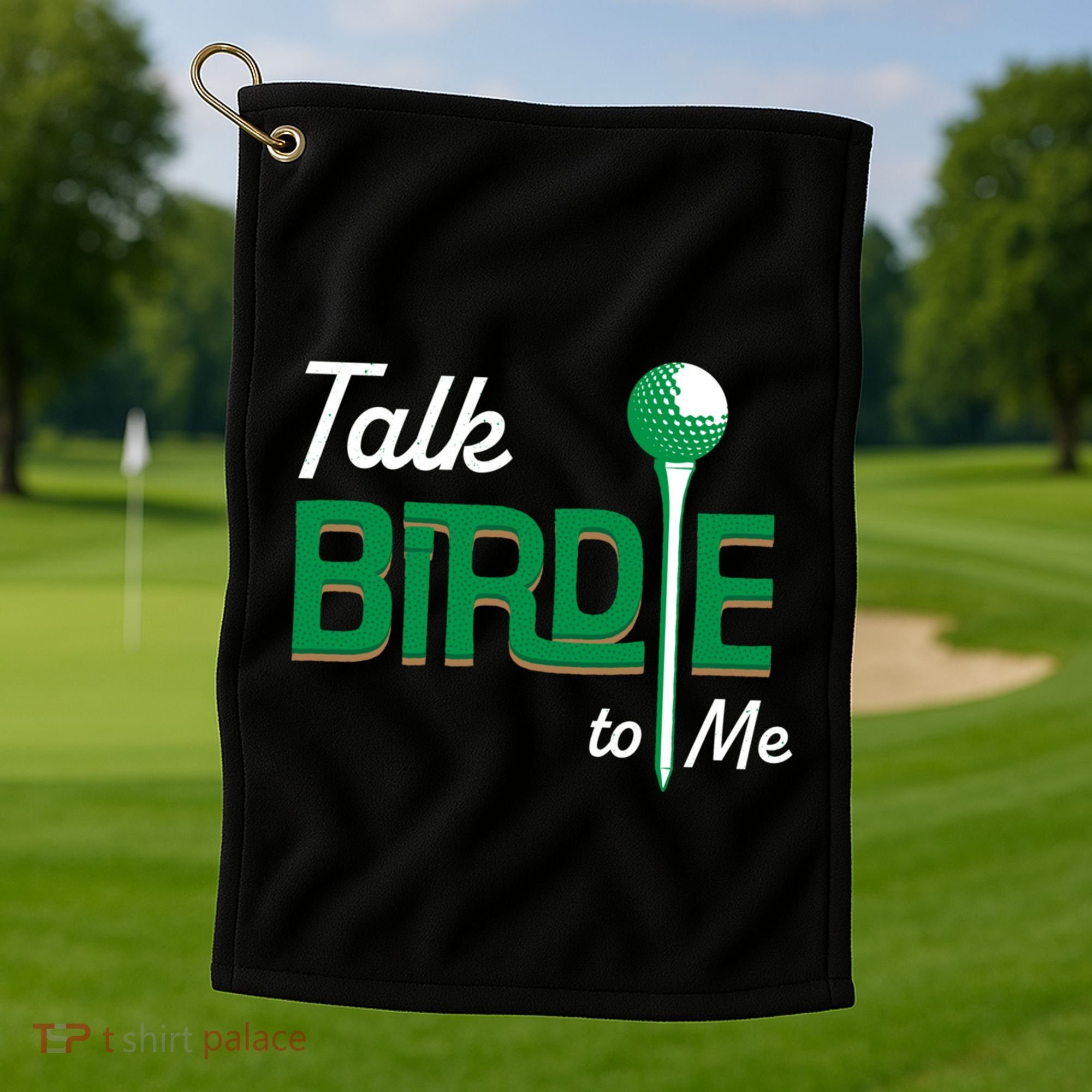 Funny Golf Gift Talk Birdie To Me Gift Golf Towel