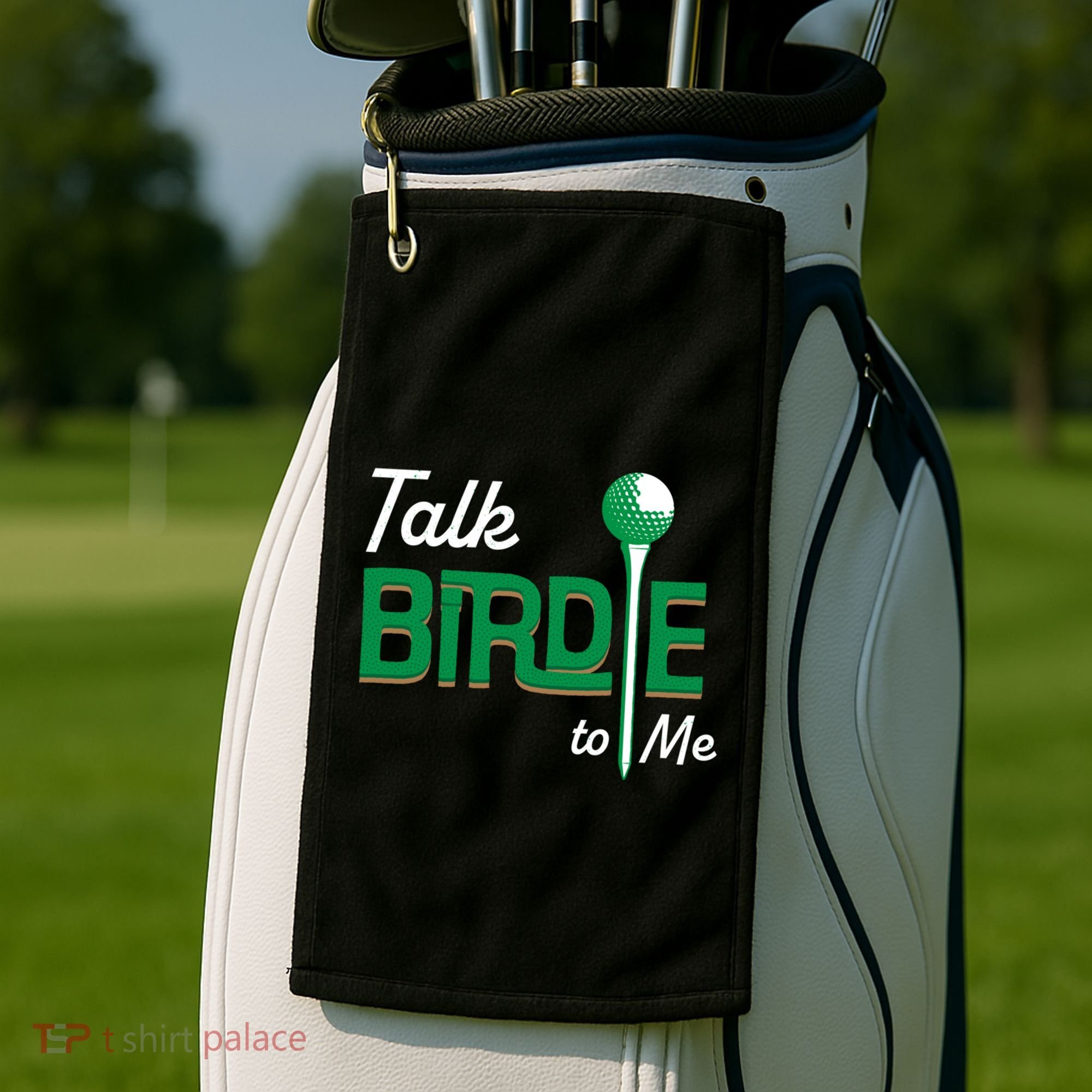 Funny Golf Gift Talk Birdie To Me Gift Golf Towel