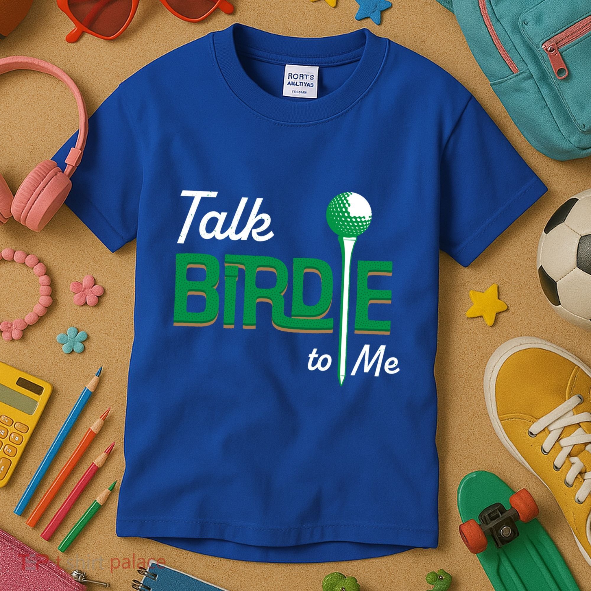 Funny Golf Gift Talk Birdie To Me Gift Kids T-Shirt
