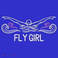 Fly Girl Gift Butterfly Swimming Funny Swim Team Gift Women's Tank Top thumb 5