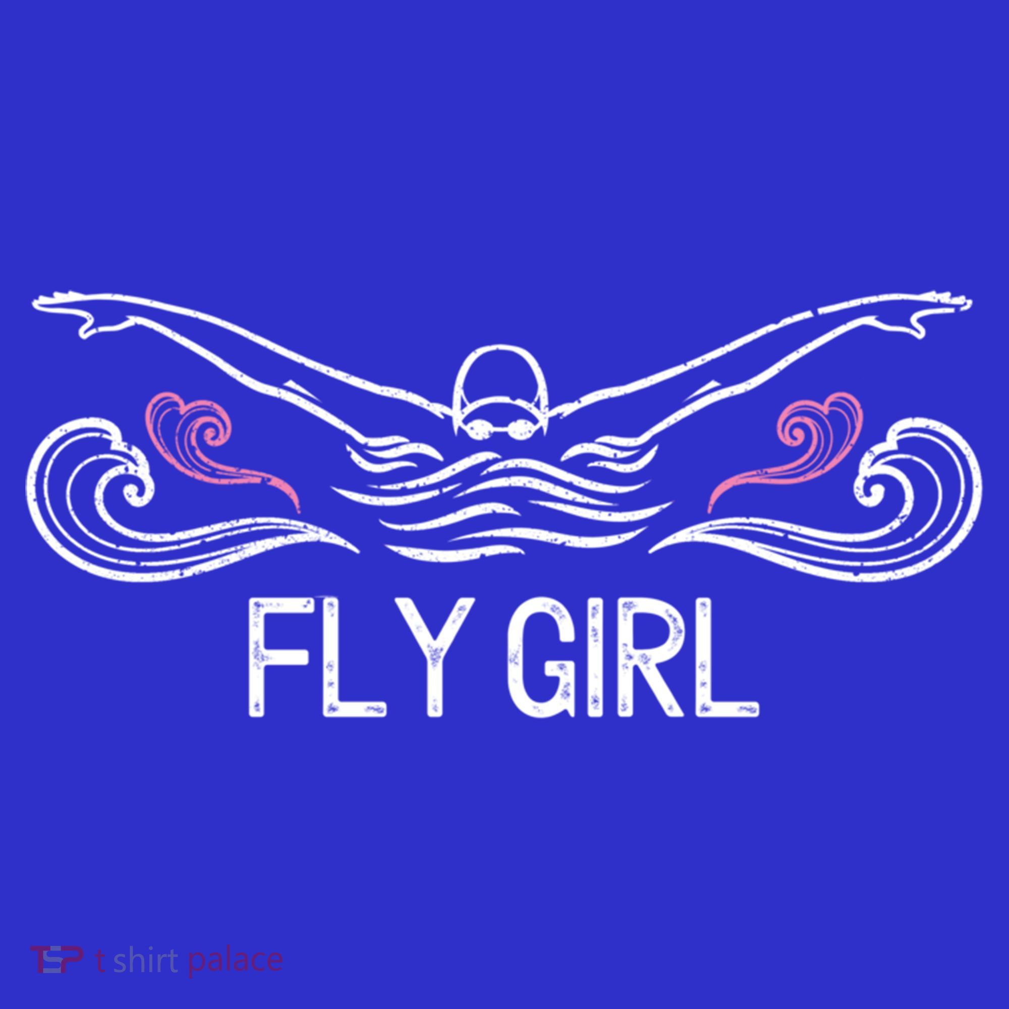 Fly Girl Gift Butterfly Swimming Funny Swim Team Gift Women's Tank Top