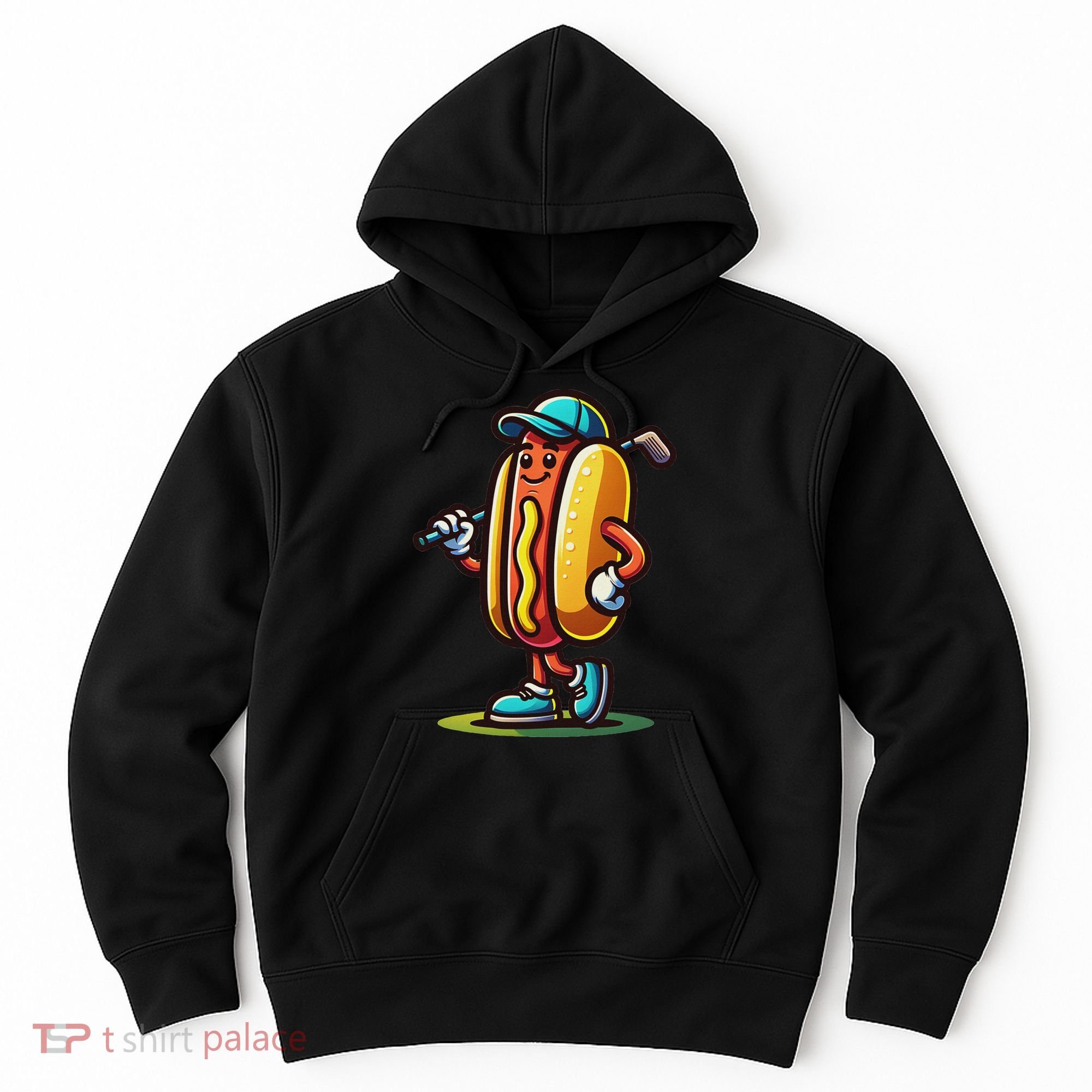 Funny Golf Hot Dog Hoodie