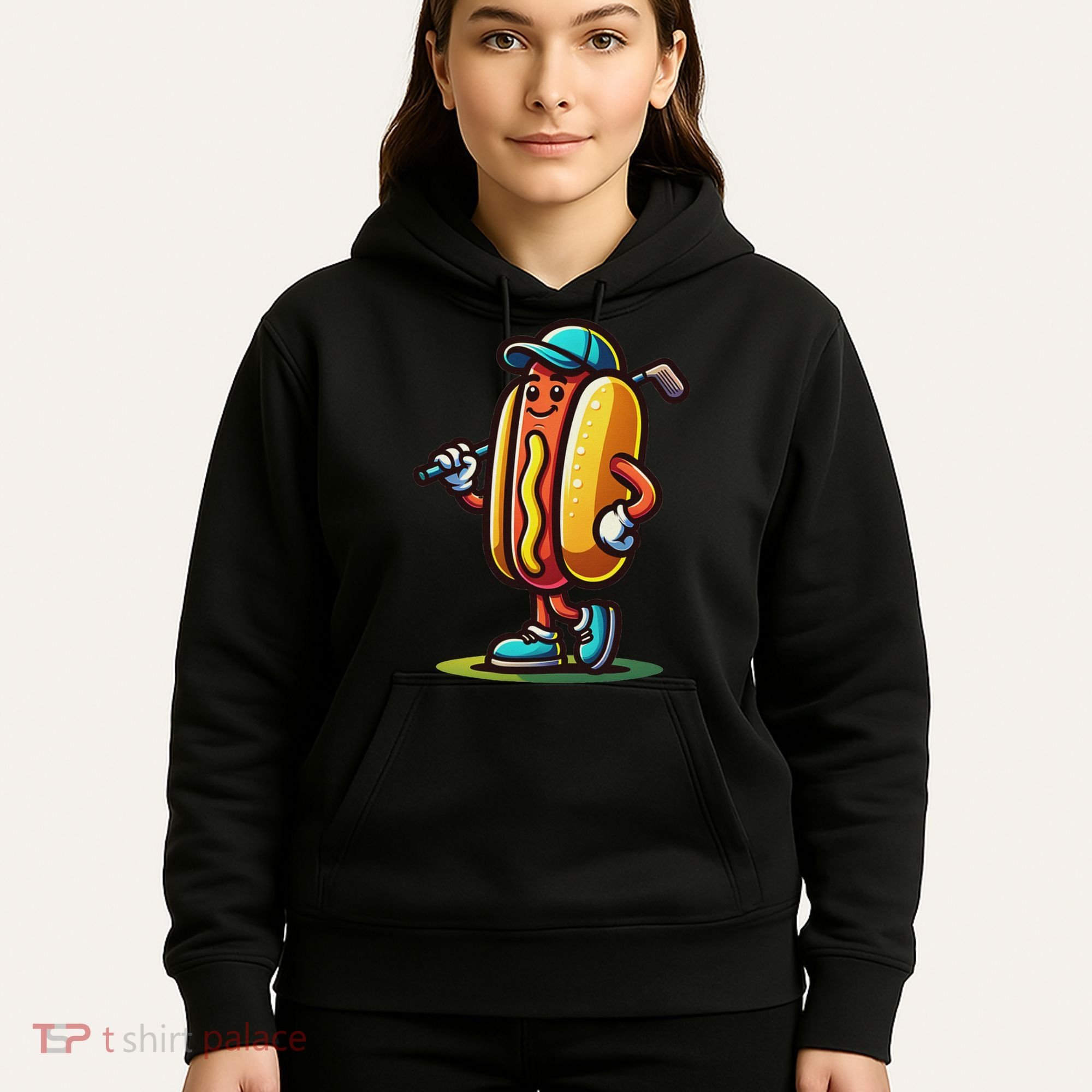 Funny Golf Hot Dog Hoodie