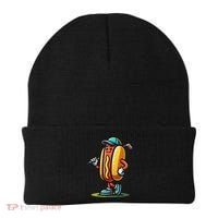 Funny Golf Hot Dog Beanie thumb 0
