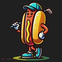 Funny Golf Hot Dog Beanie thumb 2