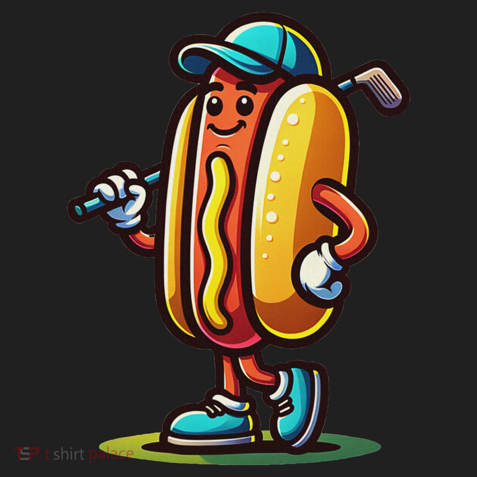 Funny Golf Hot Dog Beanie