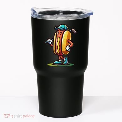 Funny Golf Hot Dog Tumbler