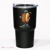 Funny Golf Hot Dog Tumbler thumb 0