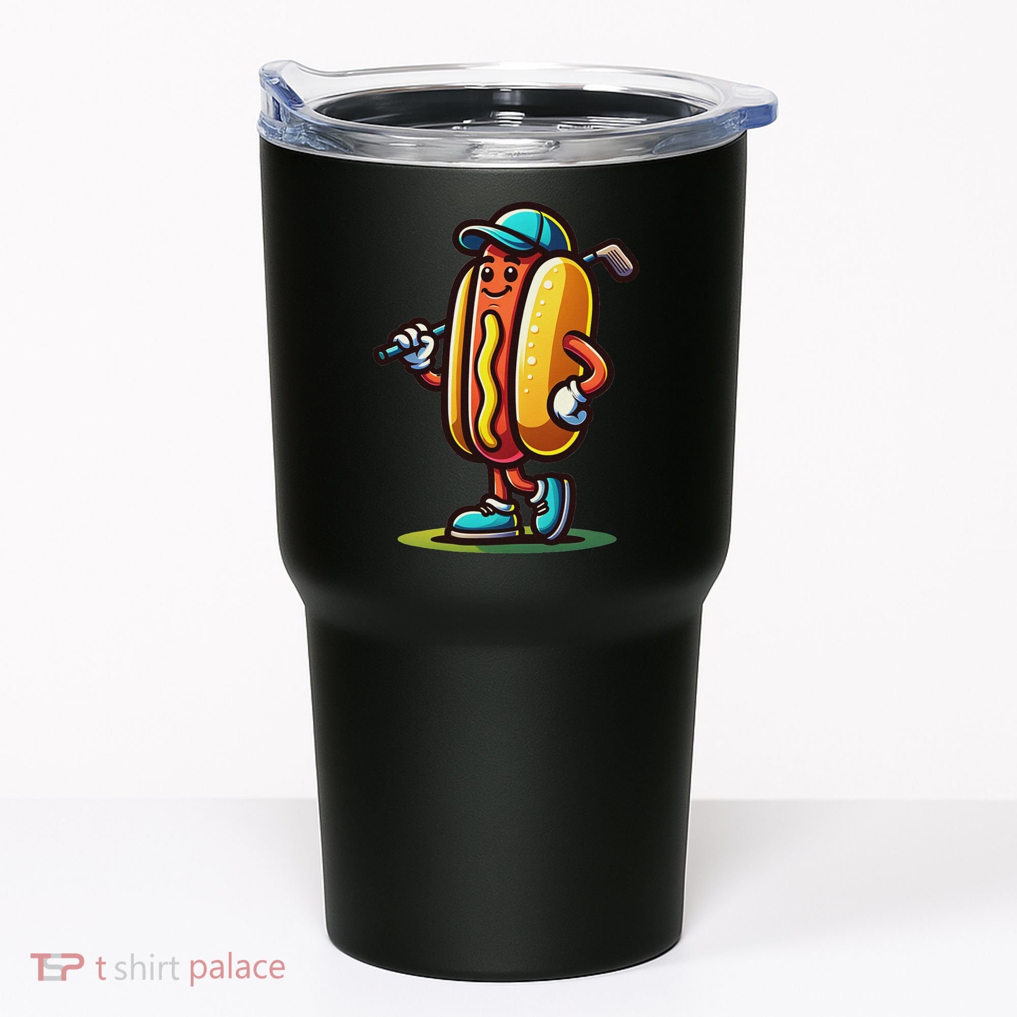 Funny Golf Hot Dog Tumbler