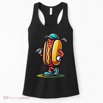 Funny Golf Hot Dog Women's Tank Top