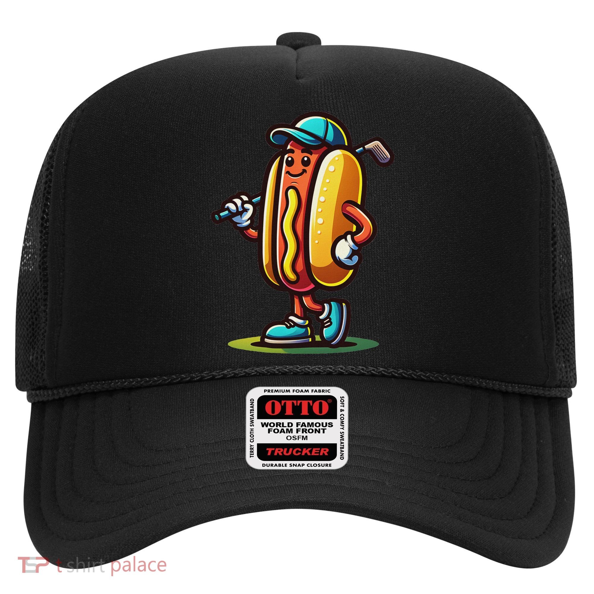 Funny Golf Hot Dog Hat