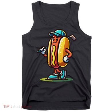 Funny Golf Hot Dog Tank Top
