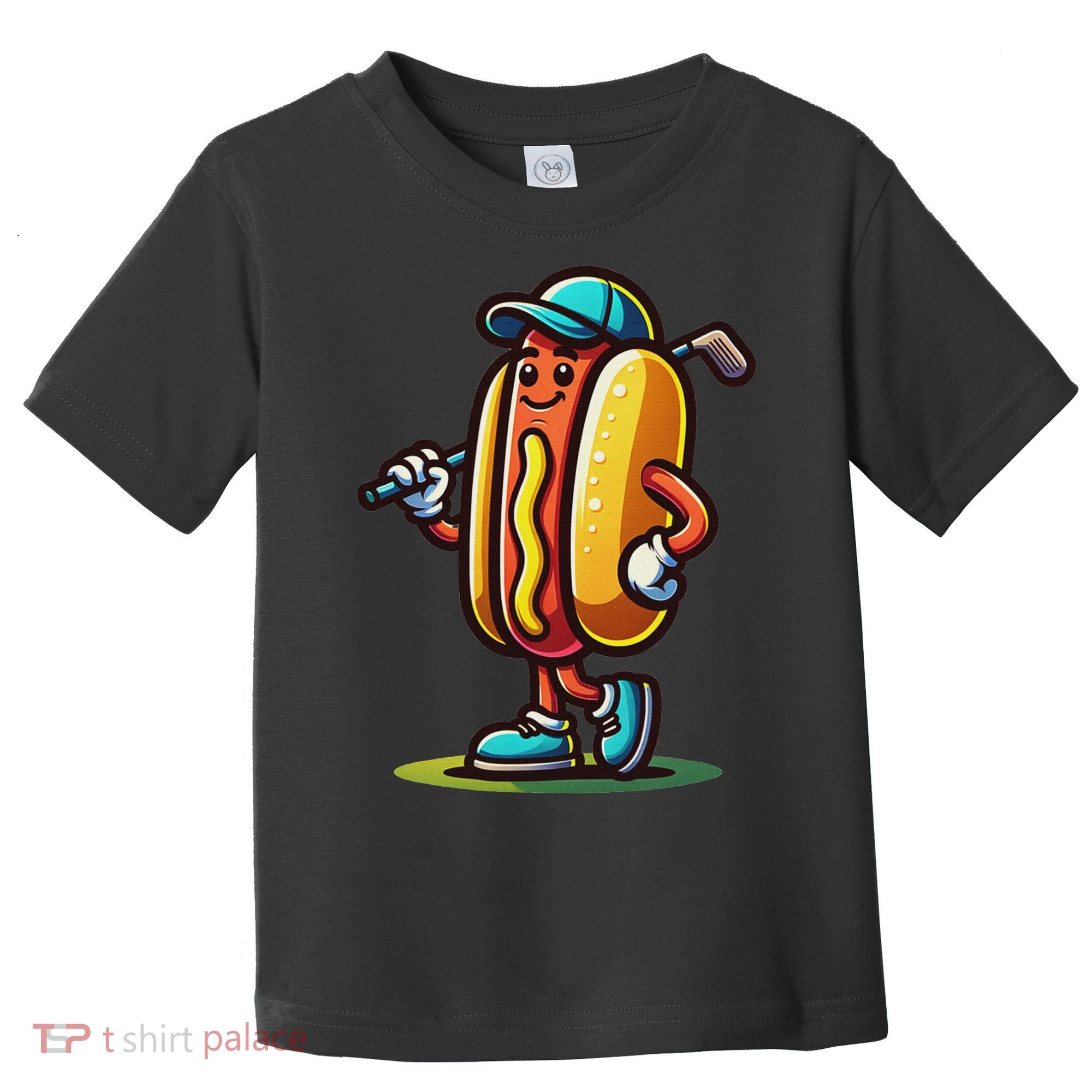 Funny Golf Hot Dog Toddler T-Shirt