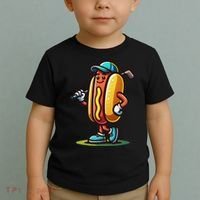 Funny Golf Hot Dog Toddler T-Shirt thumb 2