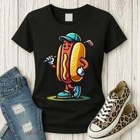 Funny Golf Hot Dog Women's T-Shirt thumb 3