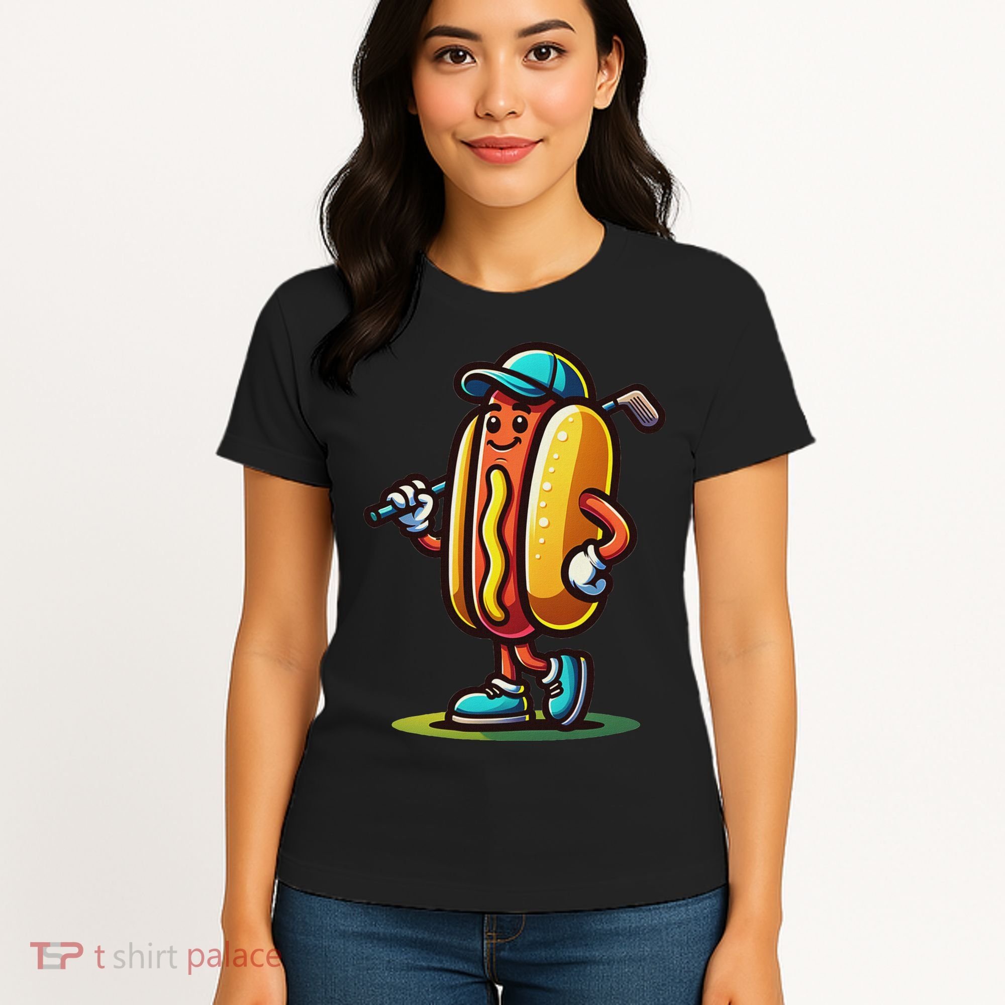 Funny Golf Hot Dog Women's T-Shirt