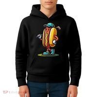Funny Golf Hot Dog Kids Hoodie thumb 4