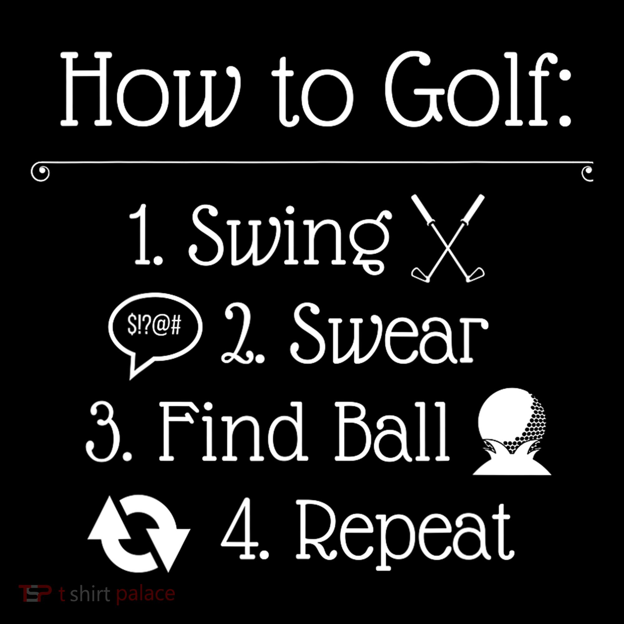Funny Golfing How To Golf Funny Golf Sayings Gift Coffee Mug